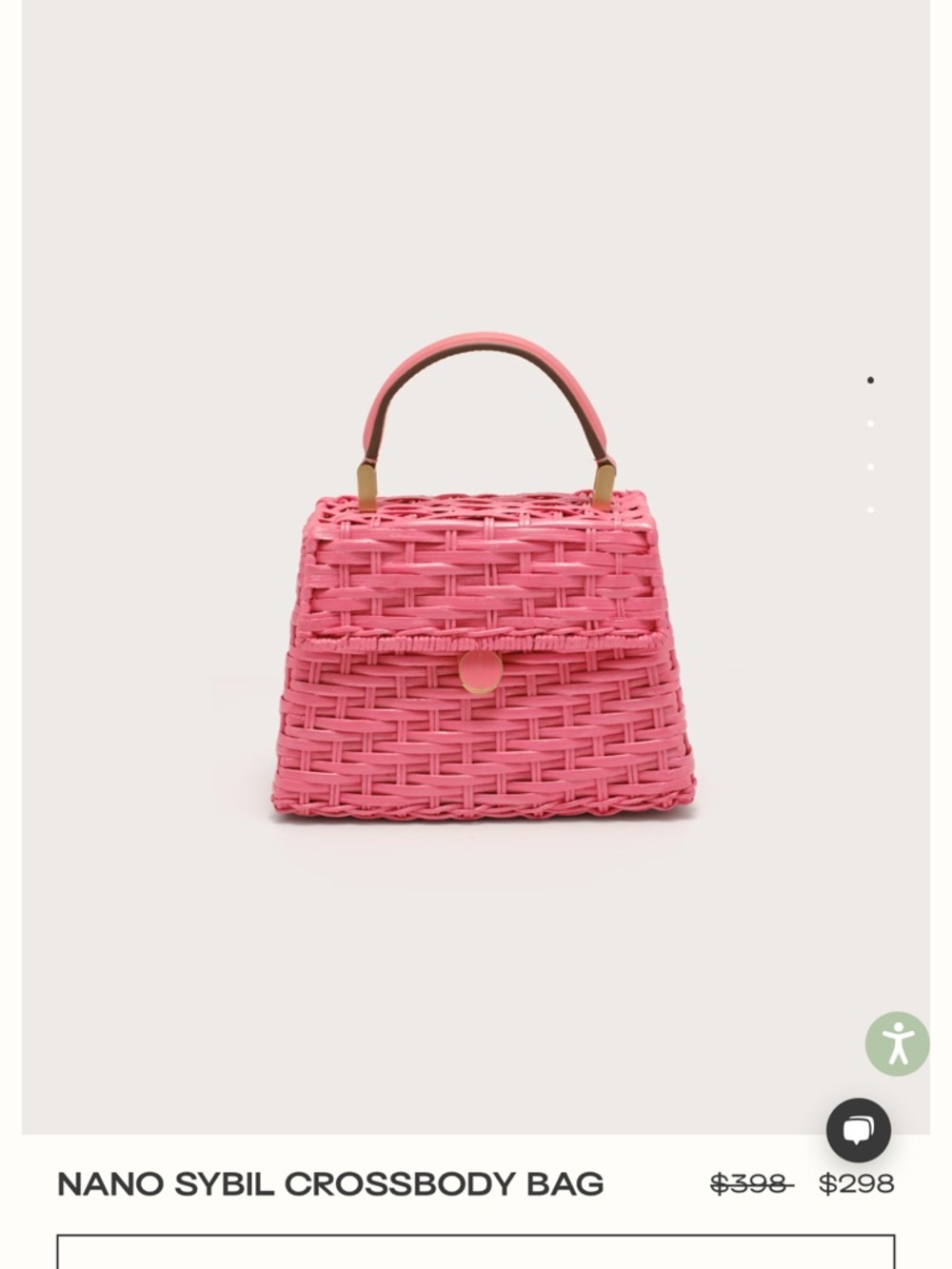 cult gaia Nano Sybil Crossbody Bag - Pink